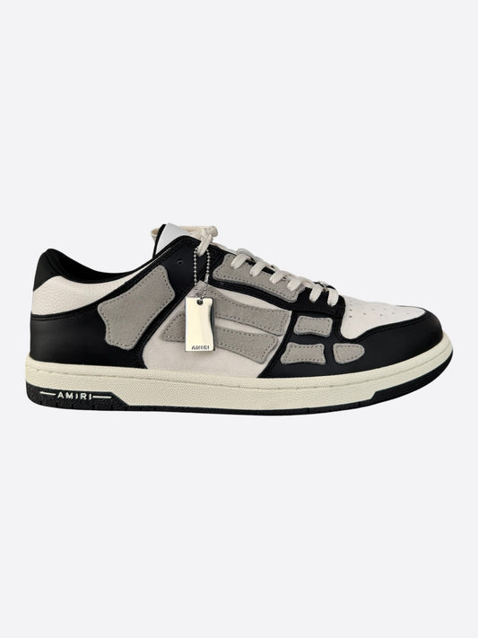 Amiri Black & White Skeleton Low Top Sneakers