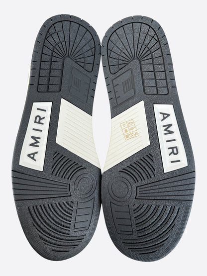 Amiri Black & White Skeleton Low Top Sneakers