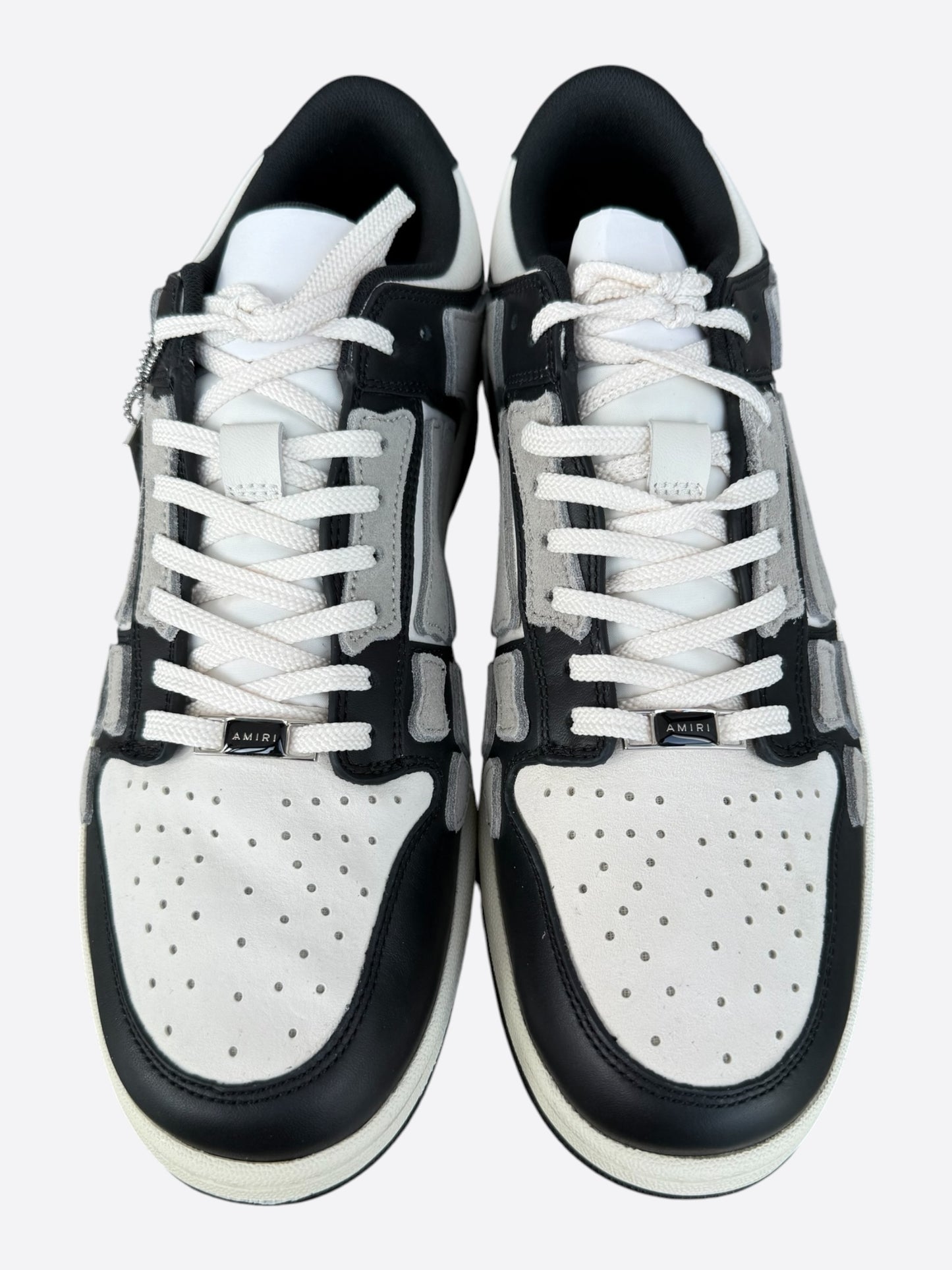 Amiri Black & White Skeleton Low Top Sneakers