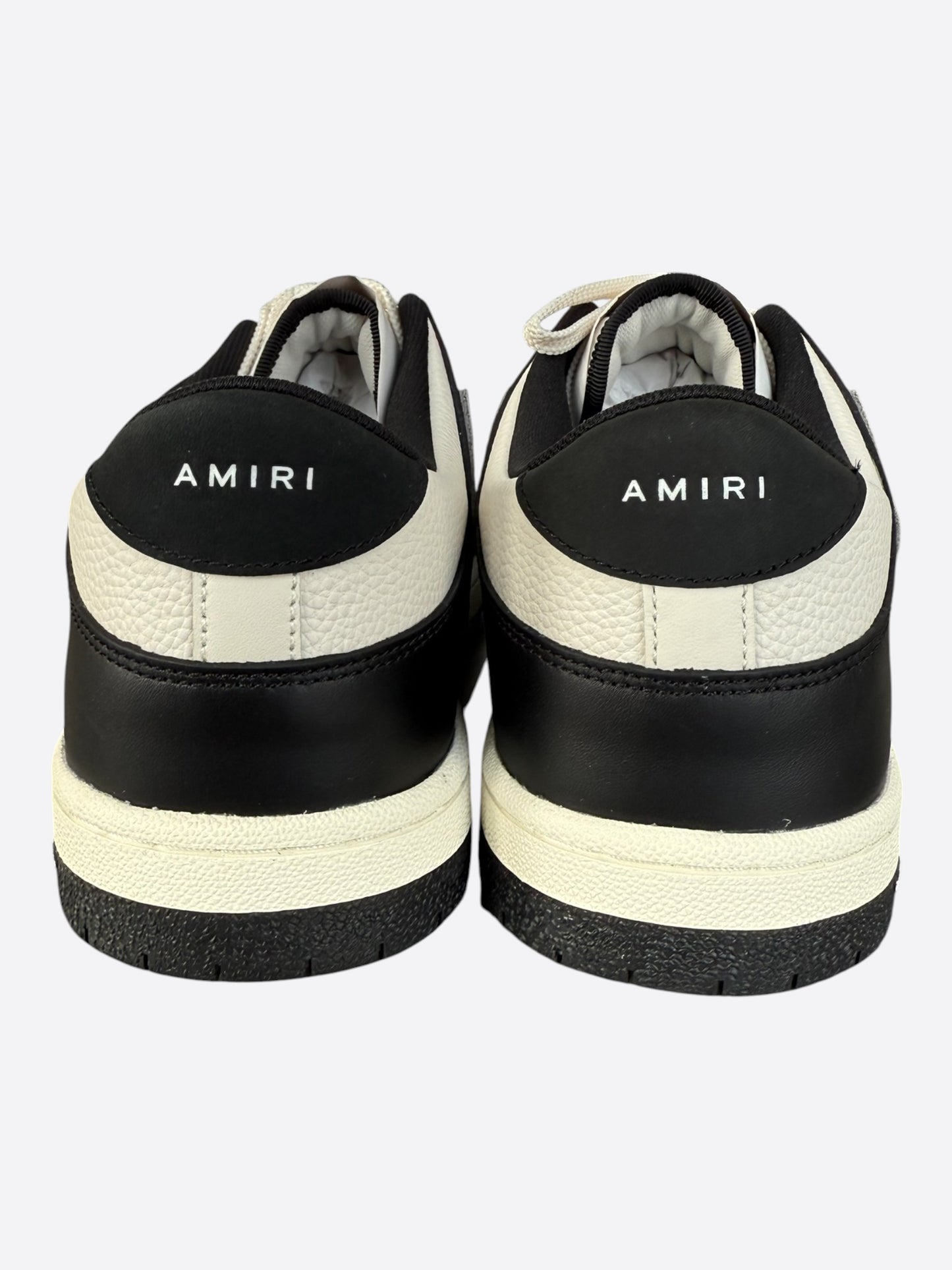 Amiri Black & White Skeleton Low Top Sneakers