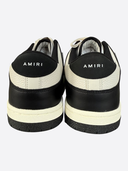 Amiri Black & White Skeleton Low Top Sneakers