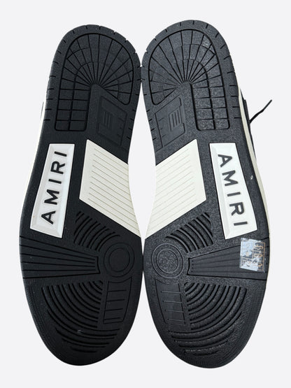 Amiri Black & White Glitter Skel Women's Low Top Sneakers