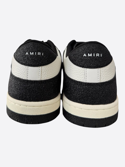 Amiri Black & White Glitter Skel Women's Low Top Sneakers