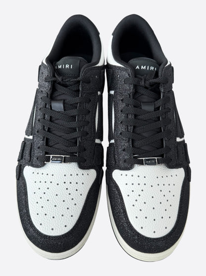 Amiri Black & White Glitter Skel Women's Low Top Sneakers