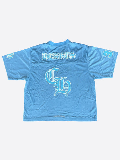 Chrome Hearts Blue & White Logo Mesh Jersey