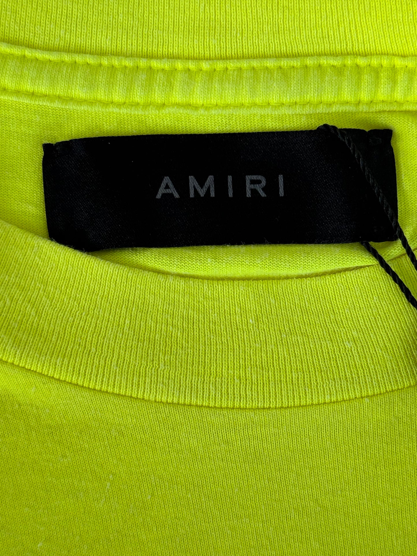 Amiri Lime & Black Core Logo T-Shirt
