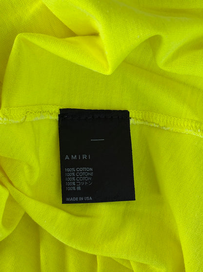 Amiri Lime & Black Core Logo T-Shirt