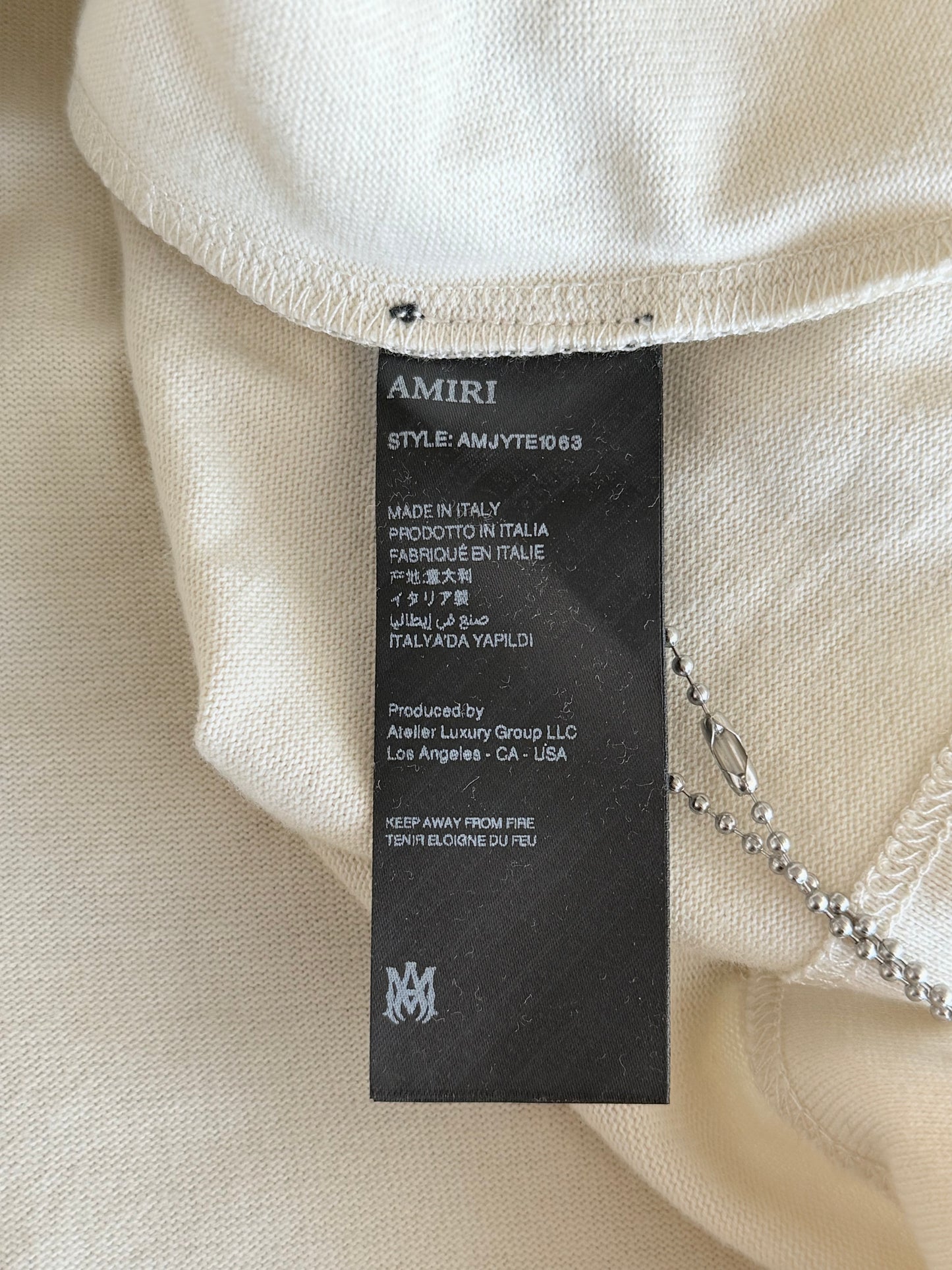 Amiri Beige & Black Resort Club Graphic T-Shirt