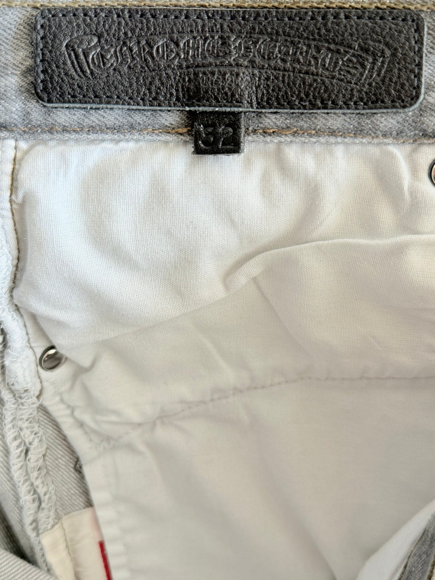 Chrome Hearts Levis Grey & Black Cross Patch Jeans