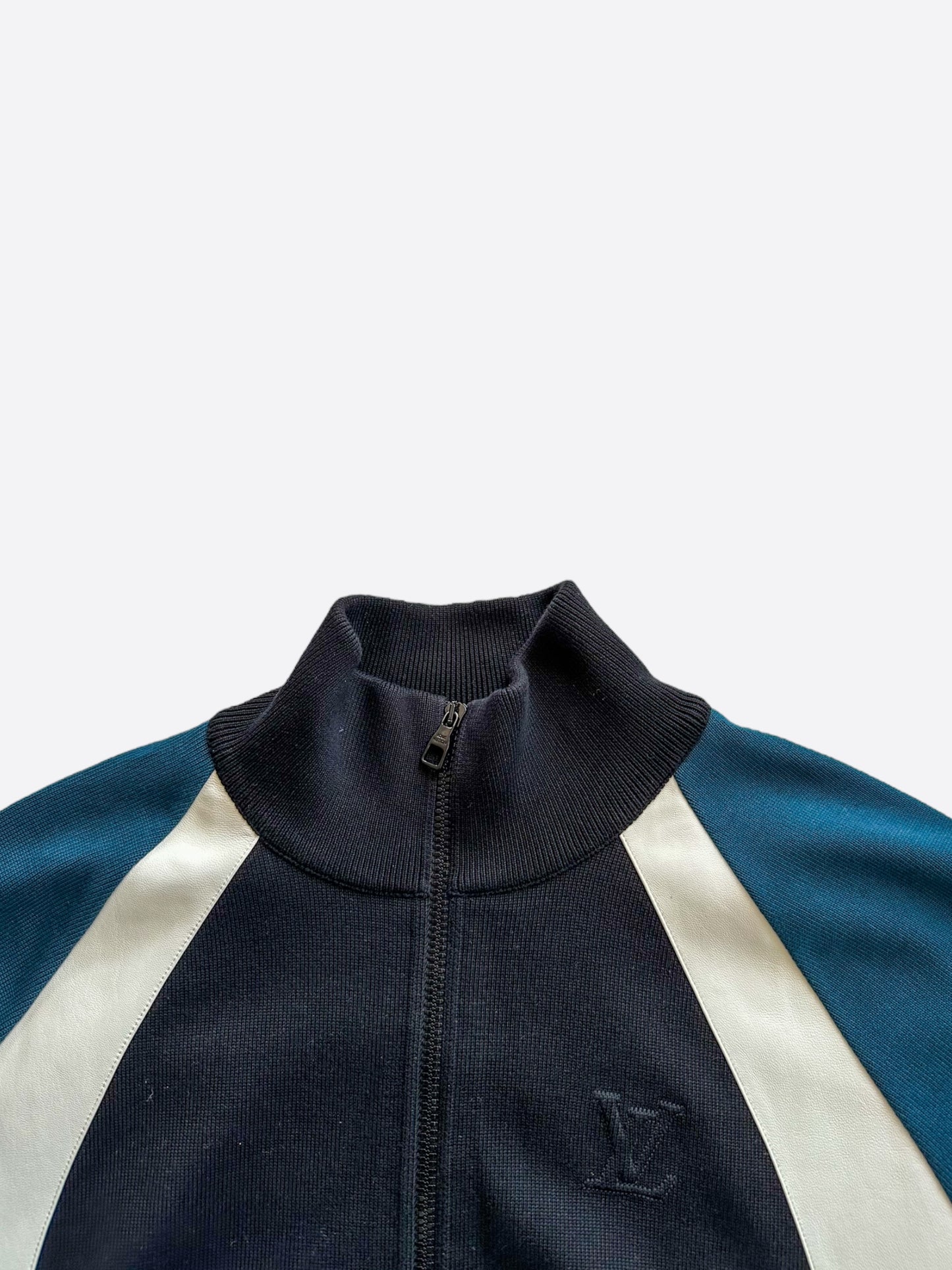 Louis Vuitton Blue, White & Black Logo Track jacket