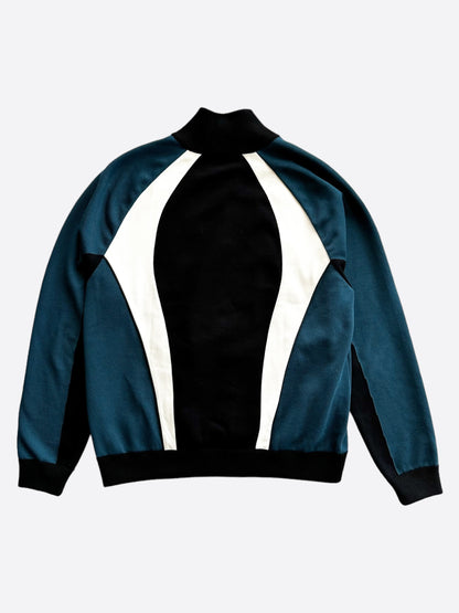 Louis Vuitton Blue, White & Black Logo Track jacket