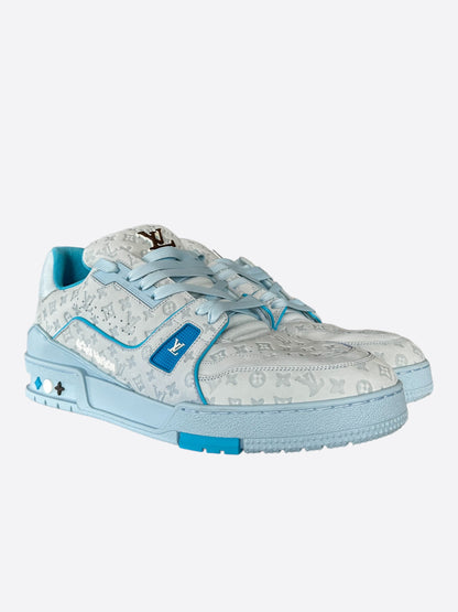 Louis Vuitton Tyler Ice Blue Monogram Trainers