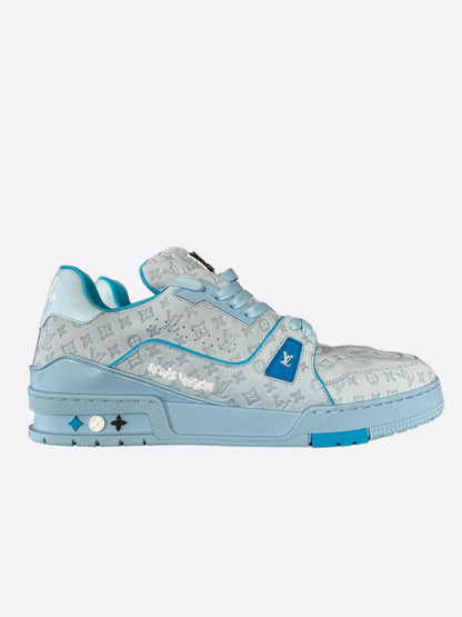 Louis Vuitton Tyler Ice Blue Monogram Trainers