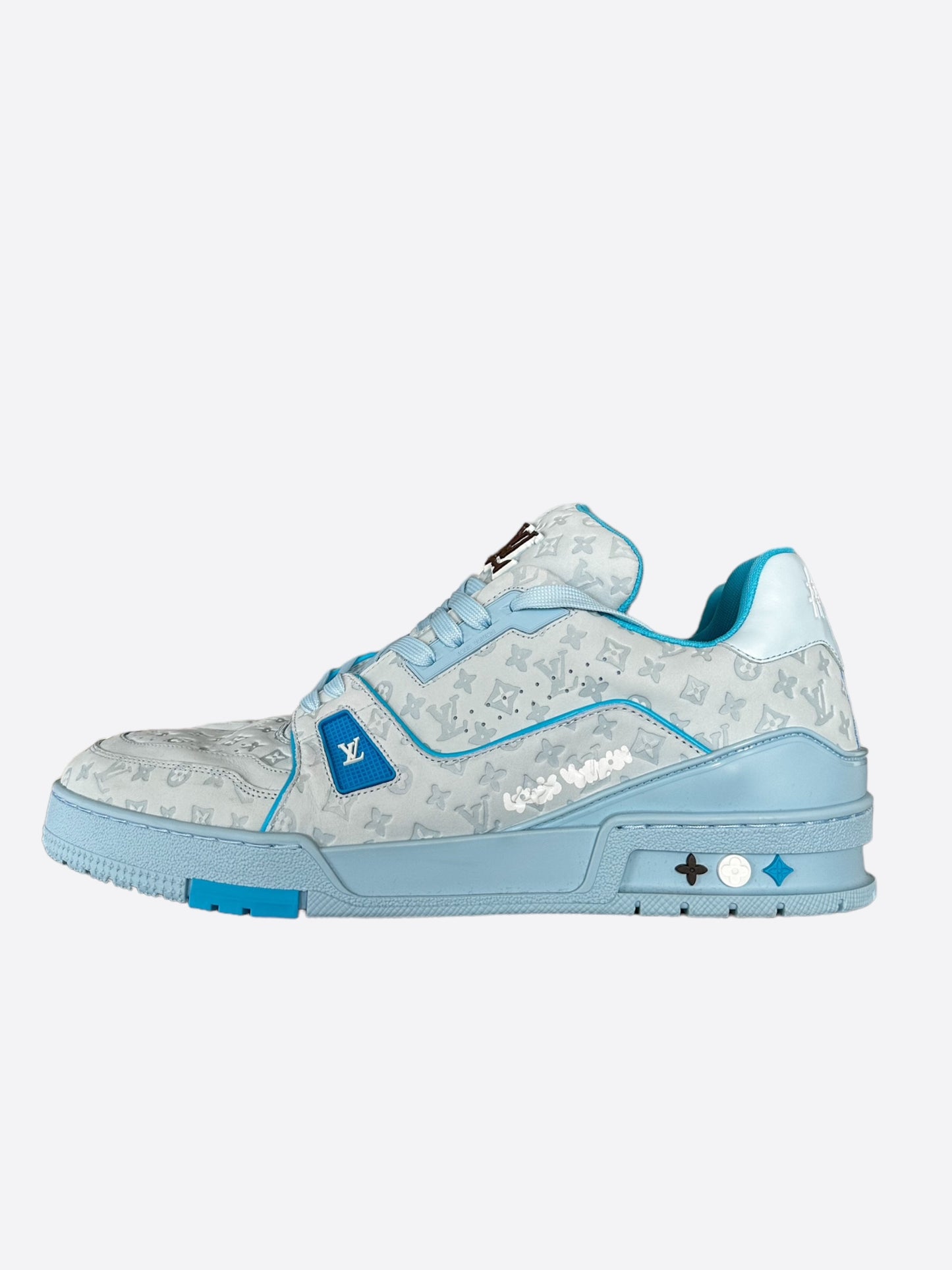 Louis Vuitton Tyler Ice Blue Monogram Trainers