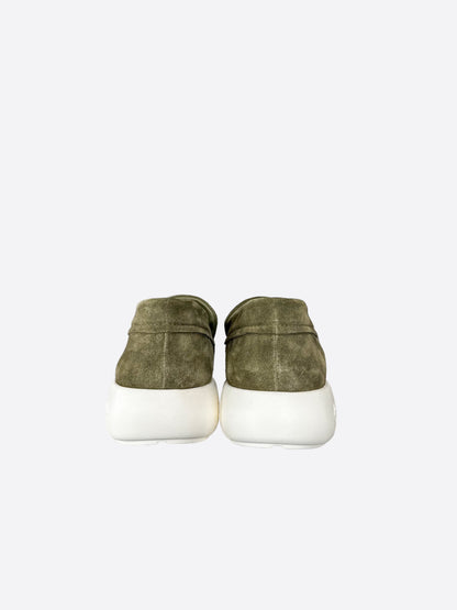 Louis Vuitton Green Suede Pacific Loafers