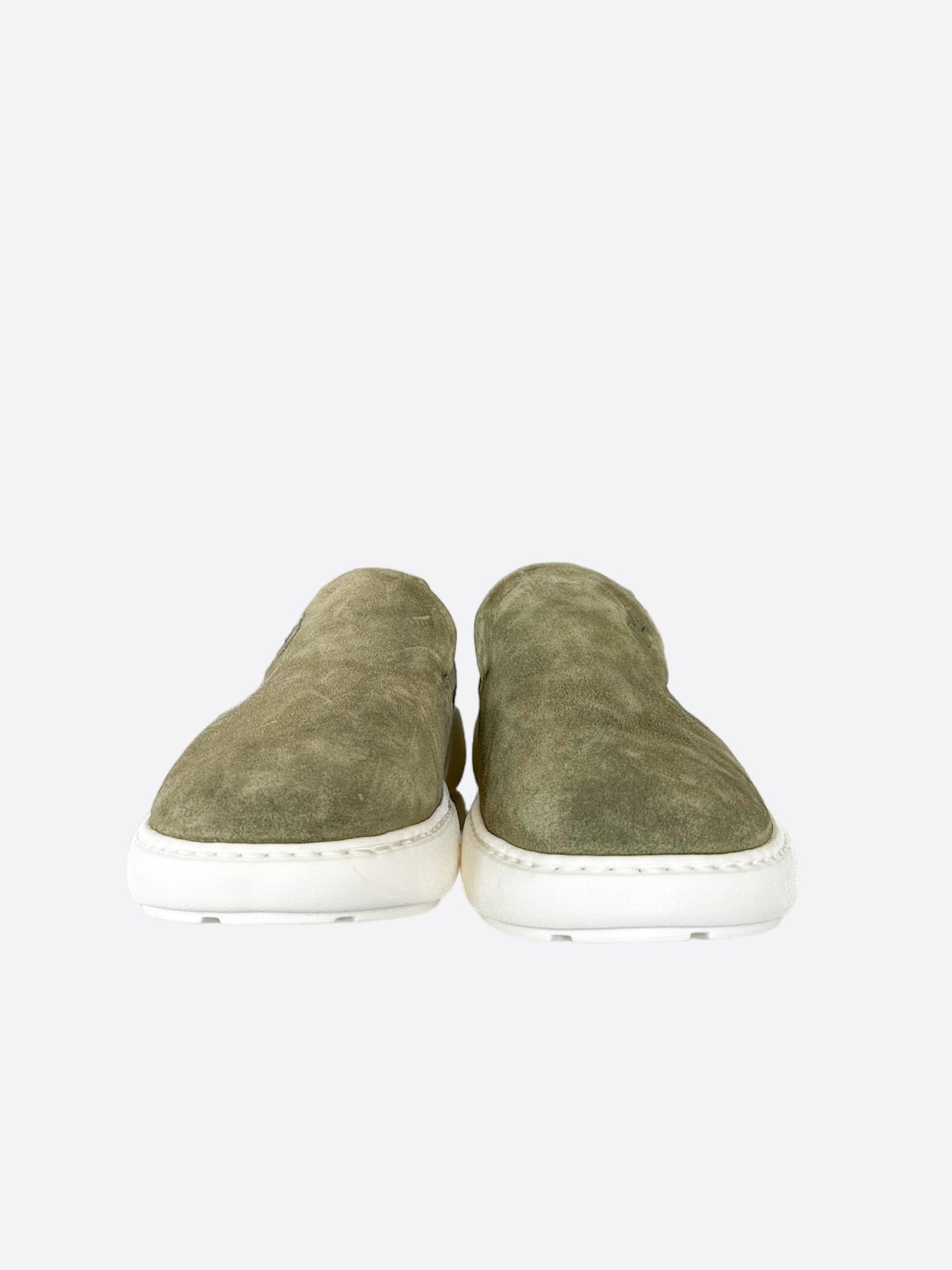 Louis Vuitton Green Suede Pacific Loafers