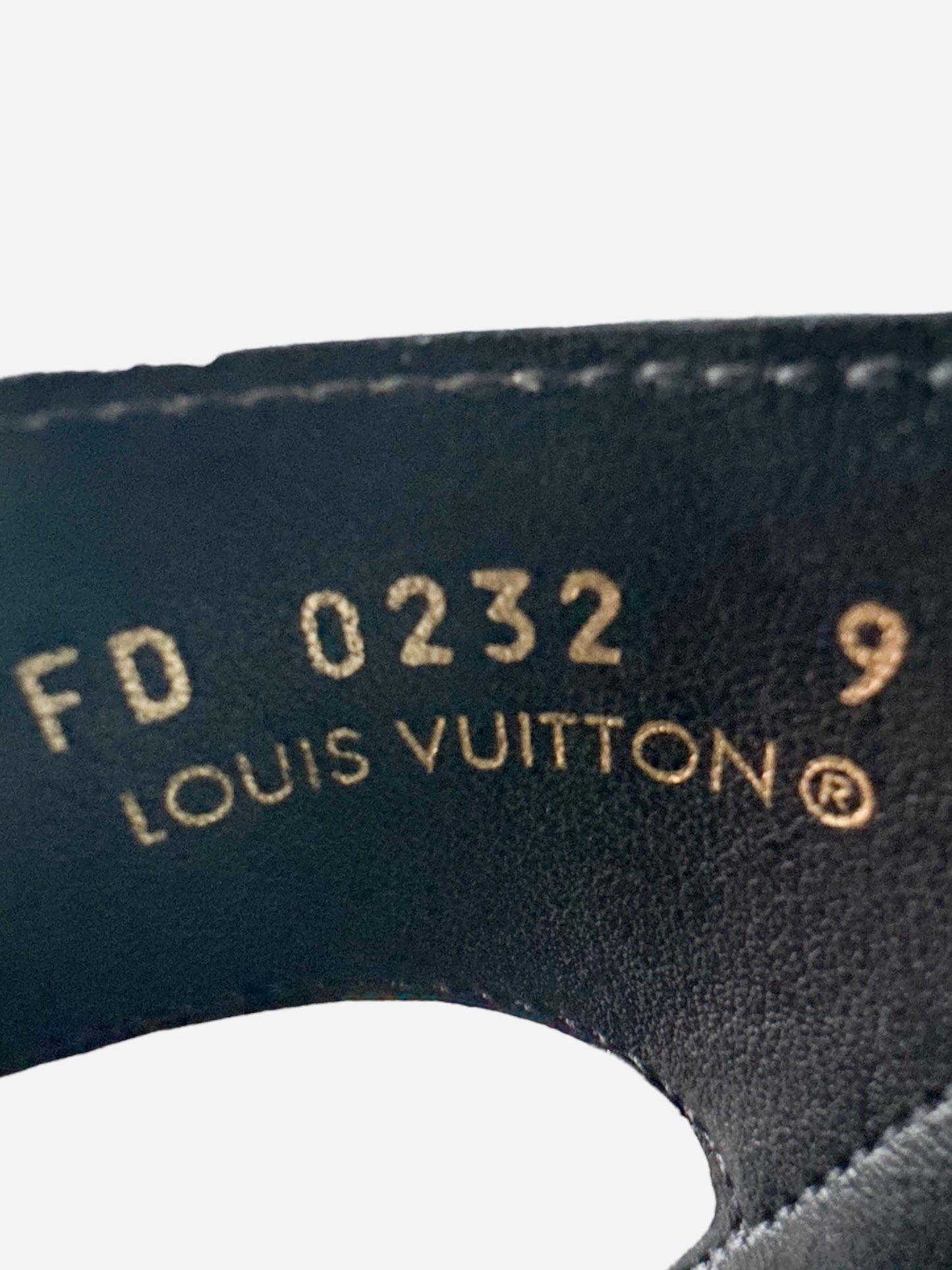 Louis Vuitton Black & Grey Trainer Mule