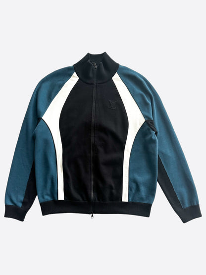 Louis Vuitton Blue, White & Black Logo Track jacket