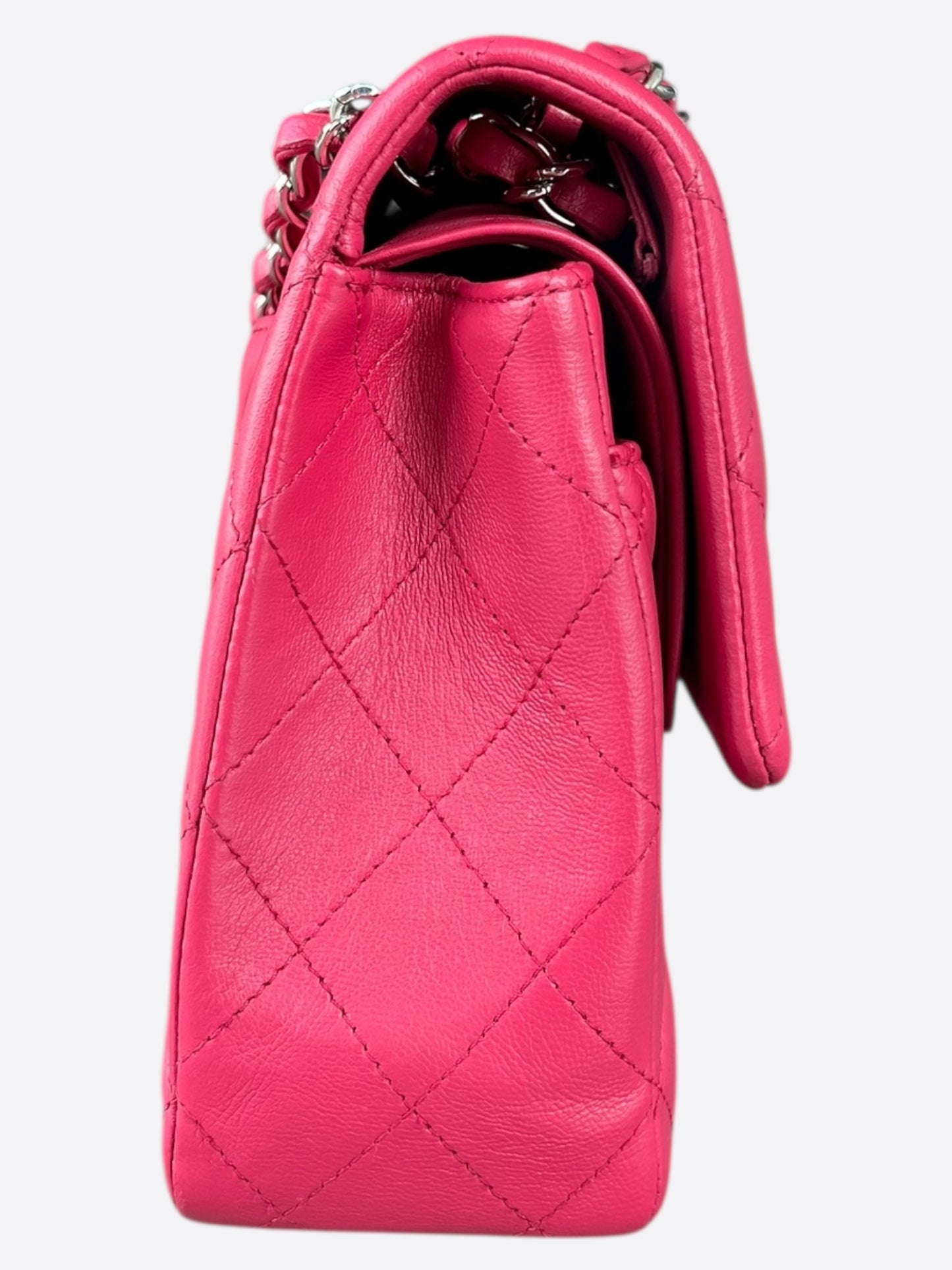 Chanel Pink Quilted Lambskin Medium Flap Bag