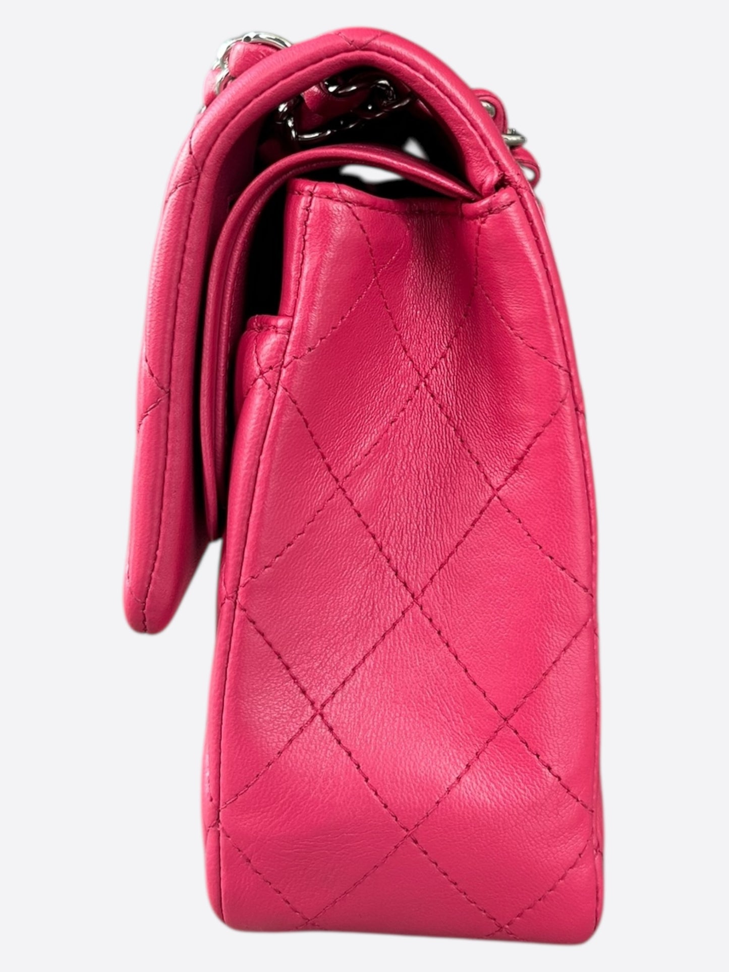 Chanel Pink Quilted Lambskin Medium Flap Bag