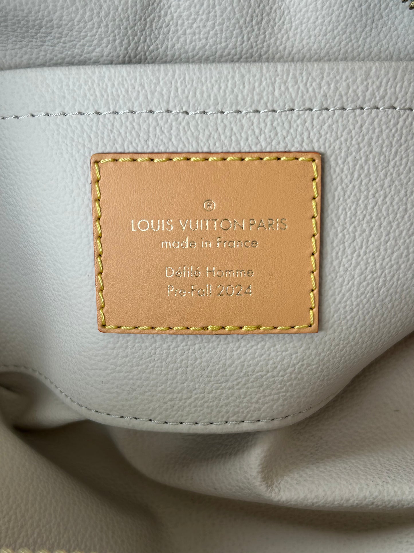 Louis Vuitton Blue Denim Damier Dopp Kit