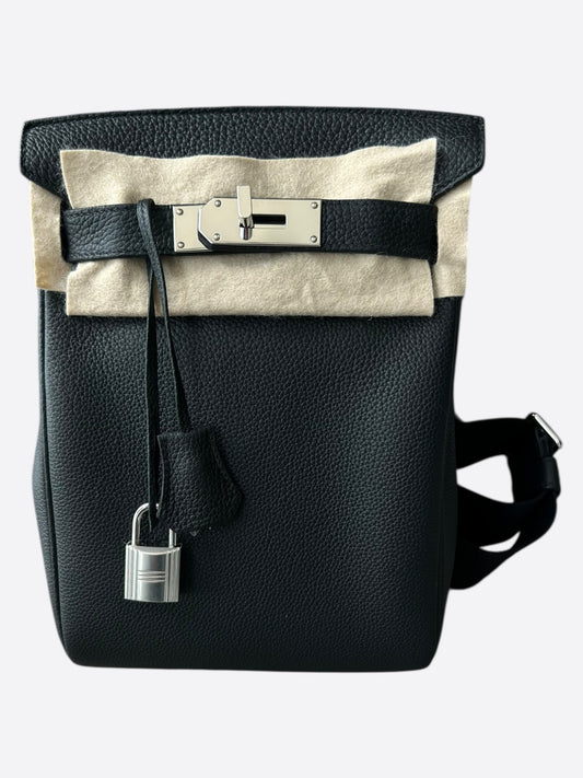 Hermes Black HAC A Dos PM Backpack