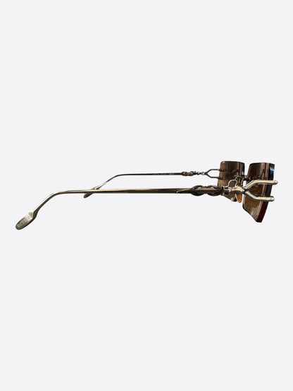 Chrome Hearts Gold Lordie Sunglasses
