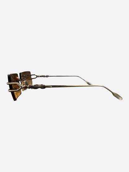 Chrome Hearts Gold Lordie Sunglasses