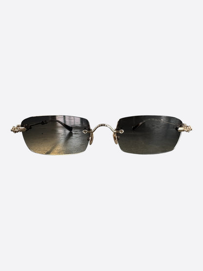 Chrome Hearts Gold Pills III Tinted Glasses