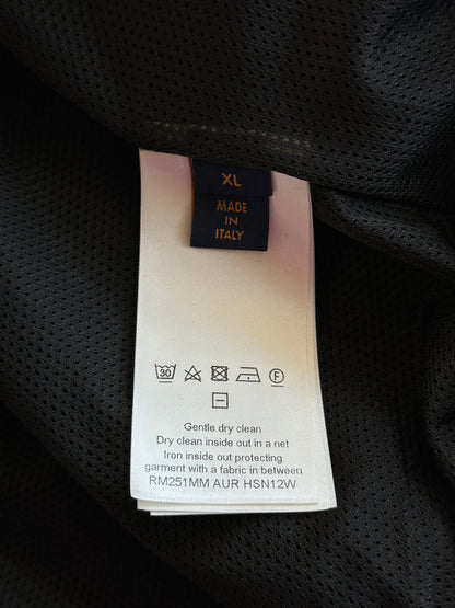 Louis Vuitton Black & Blue Logo Panelled Track Jacket