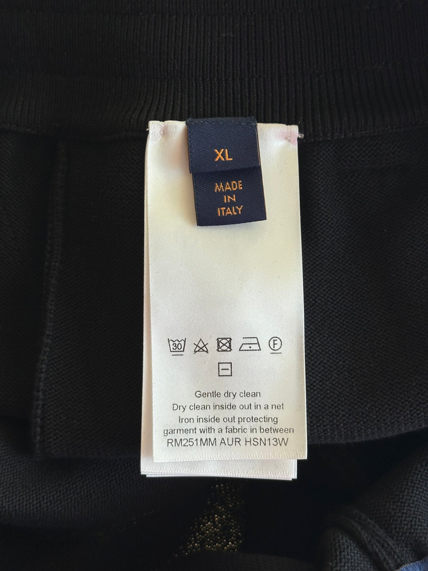 Louis Vuitton Black & Blue Logo Panelled Sweatpants