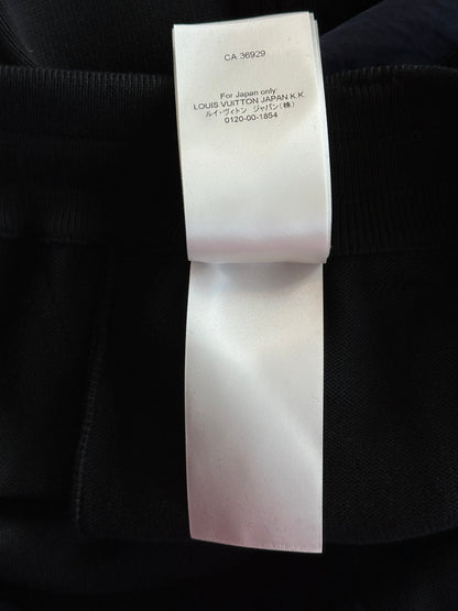 Louis Vuitton Black & Blue Logo Panelled Sweatpants