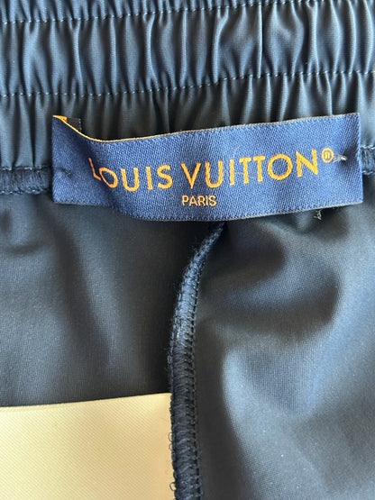 Louis Vuitton Navy & Beige Monogram Trackpants