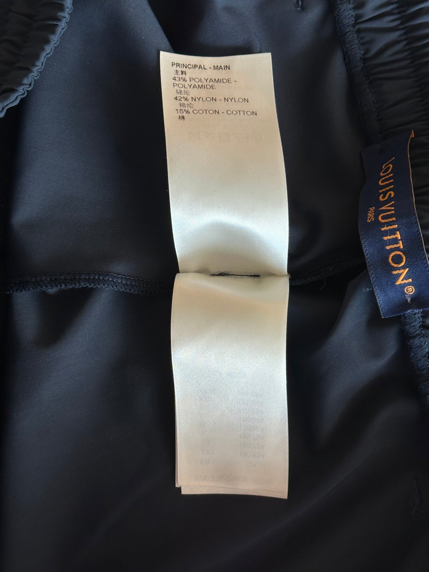 Louis Vuitton Navy & Beige Monogram Trackpants