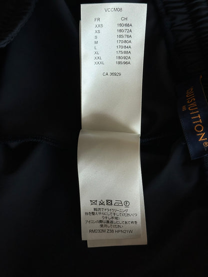 Louis Vuitton Navy & Beige Monogram Trackpants