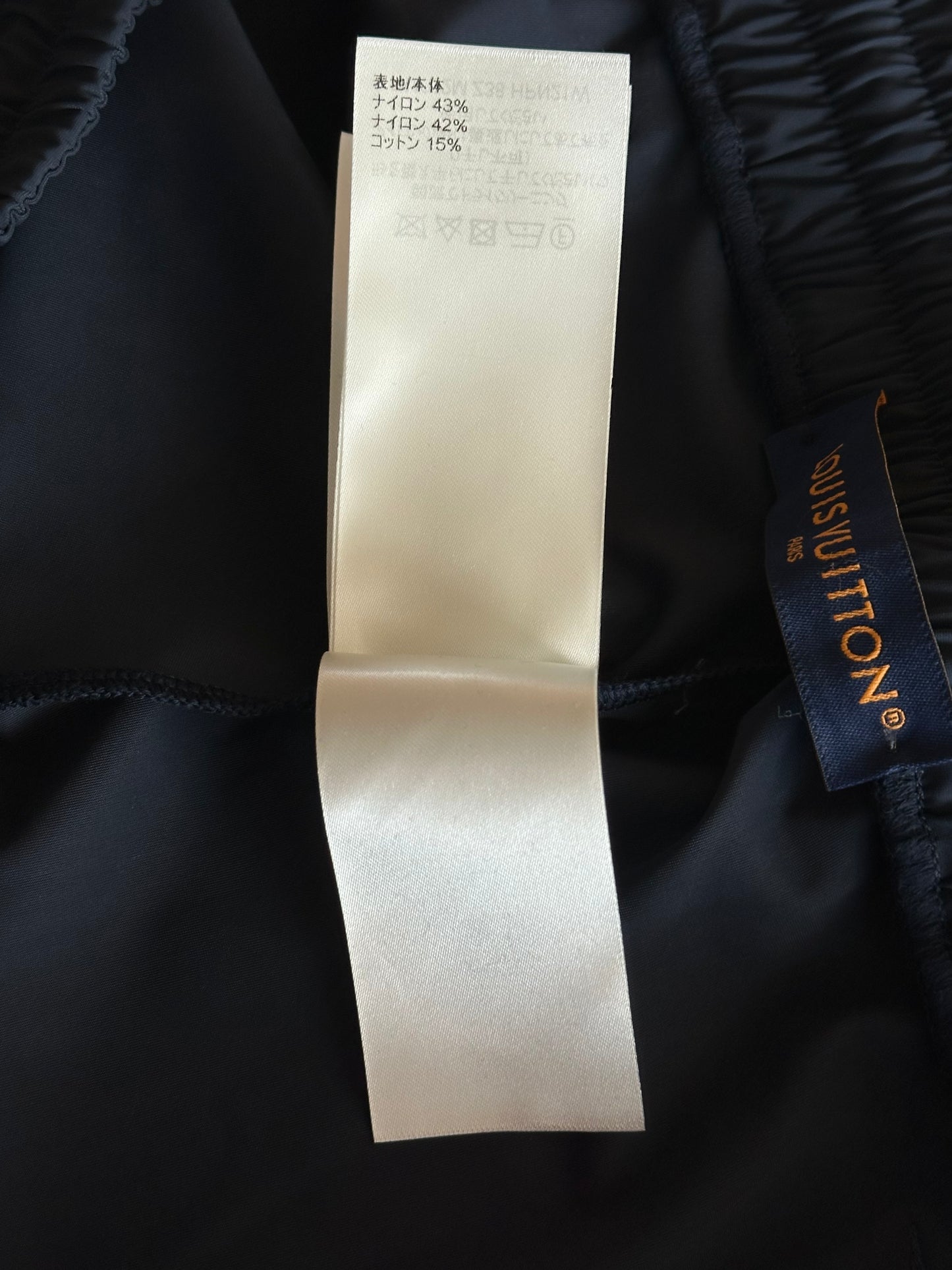 Louis Vuitton Navy & Beige Monogram Trackpants