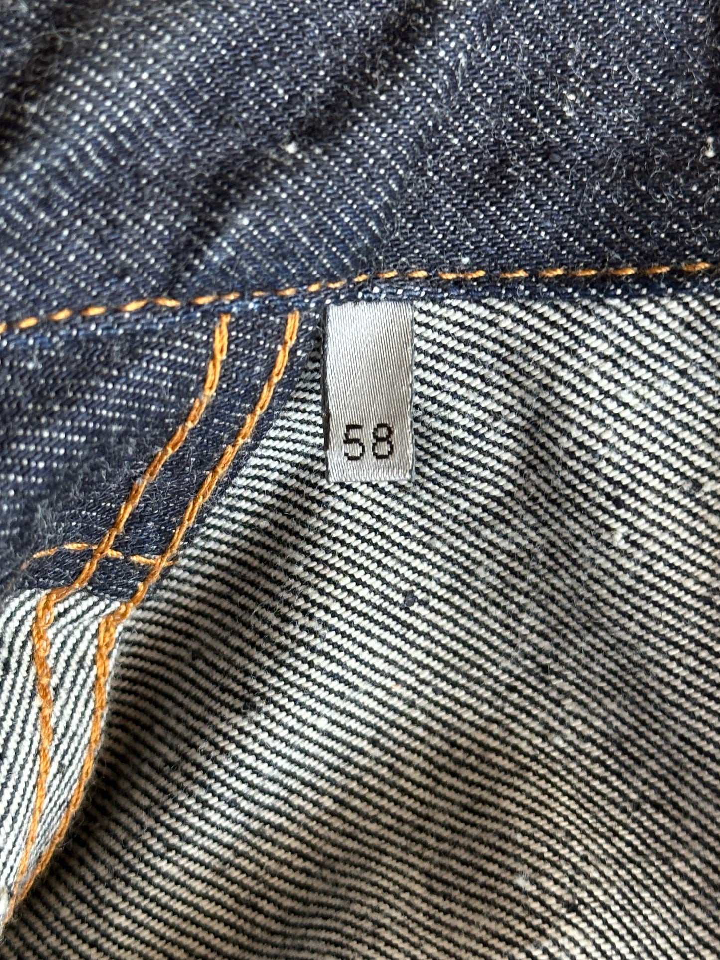 Dior Sacai Blue & Black Embroidered Logo Denim Jacket