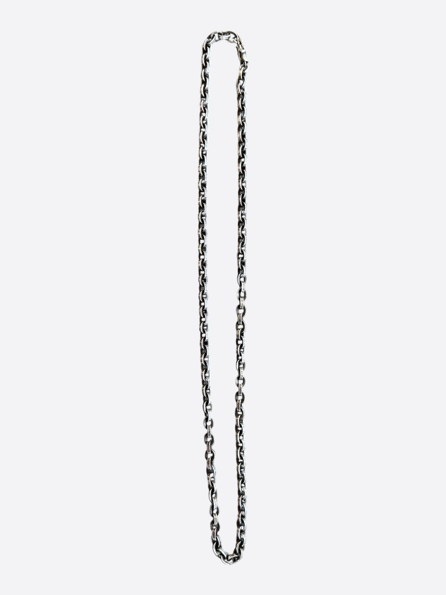 Chrome Hearts Silver Paperchain Necklace