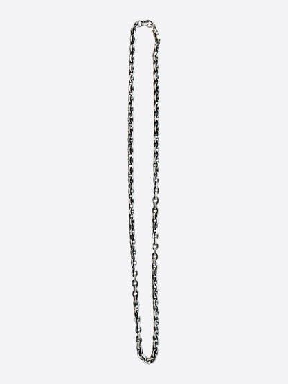 Chrome Hearts Silver Paperchain Necklace