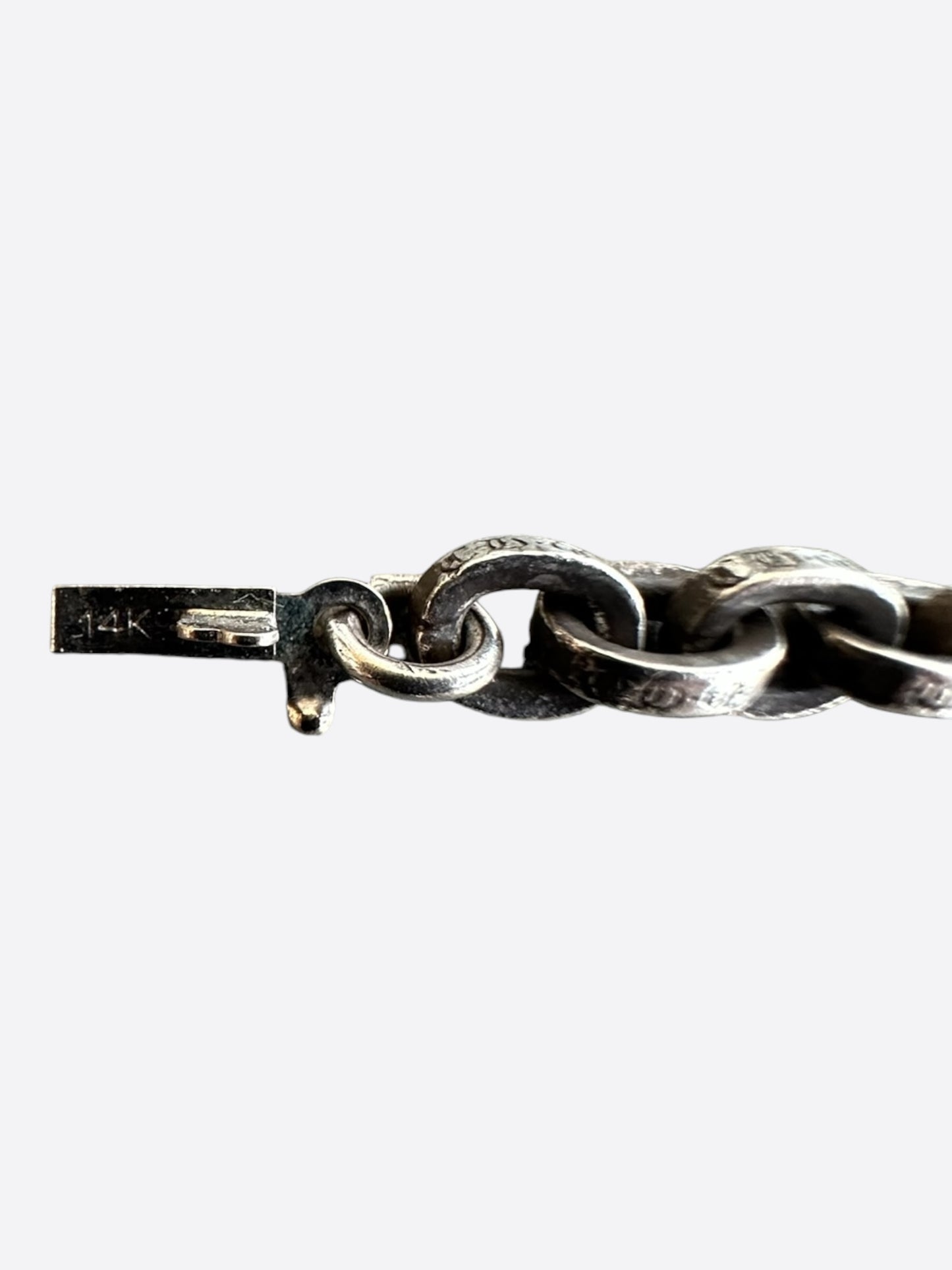 Chrome Hearts Silver Paperchain Necklace