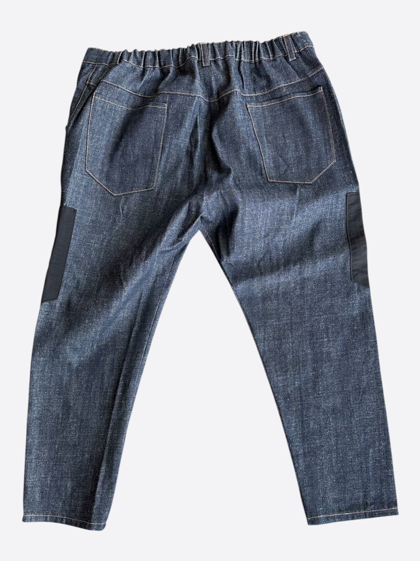 Dior Sacai Blue & Black Denim Cargo Pants