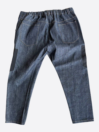 Dior Sacai Blue & Black Denim Cargo Pants