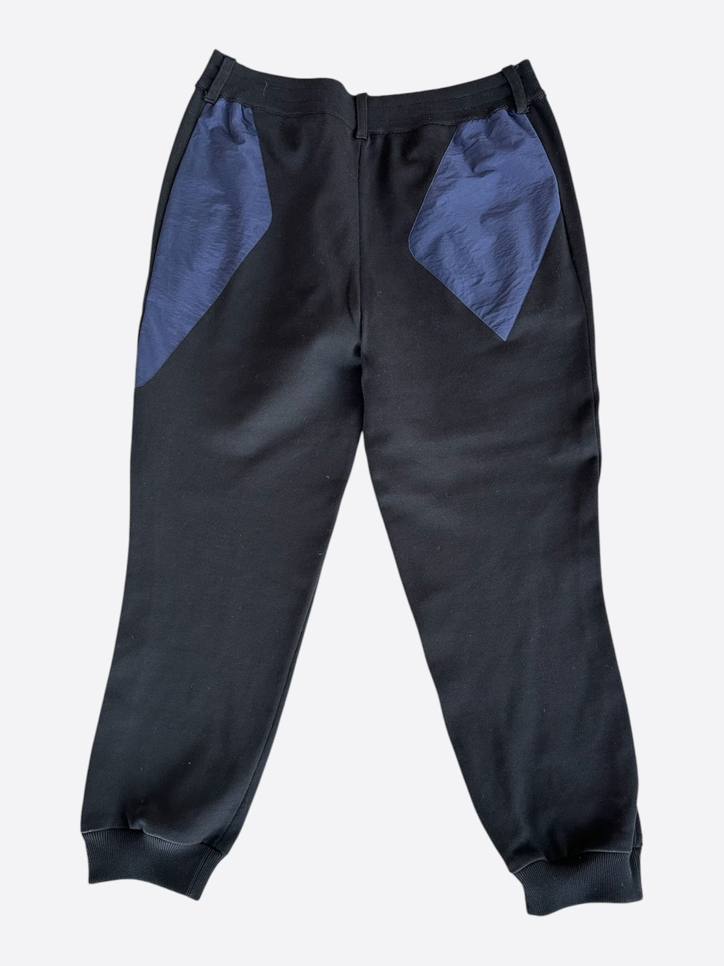 Louis Vuitton Black & Blue Logo Panelled Sweatpants
