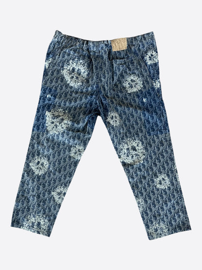 Dior Denim Tears Blue & White Oblique Jeans