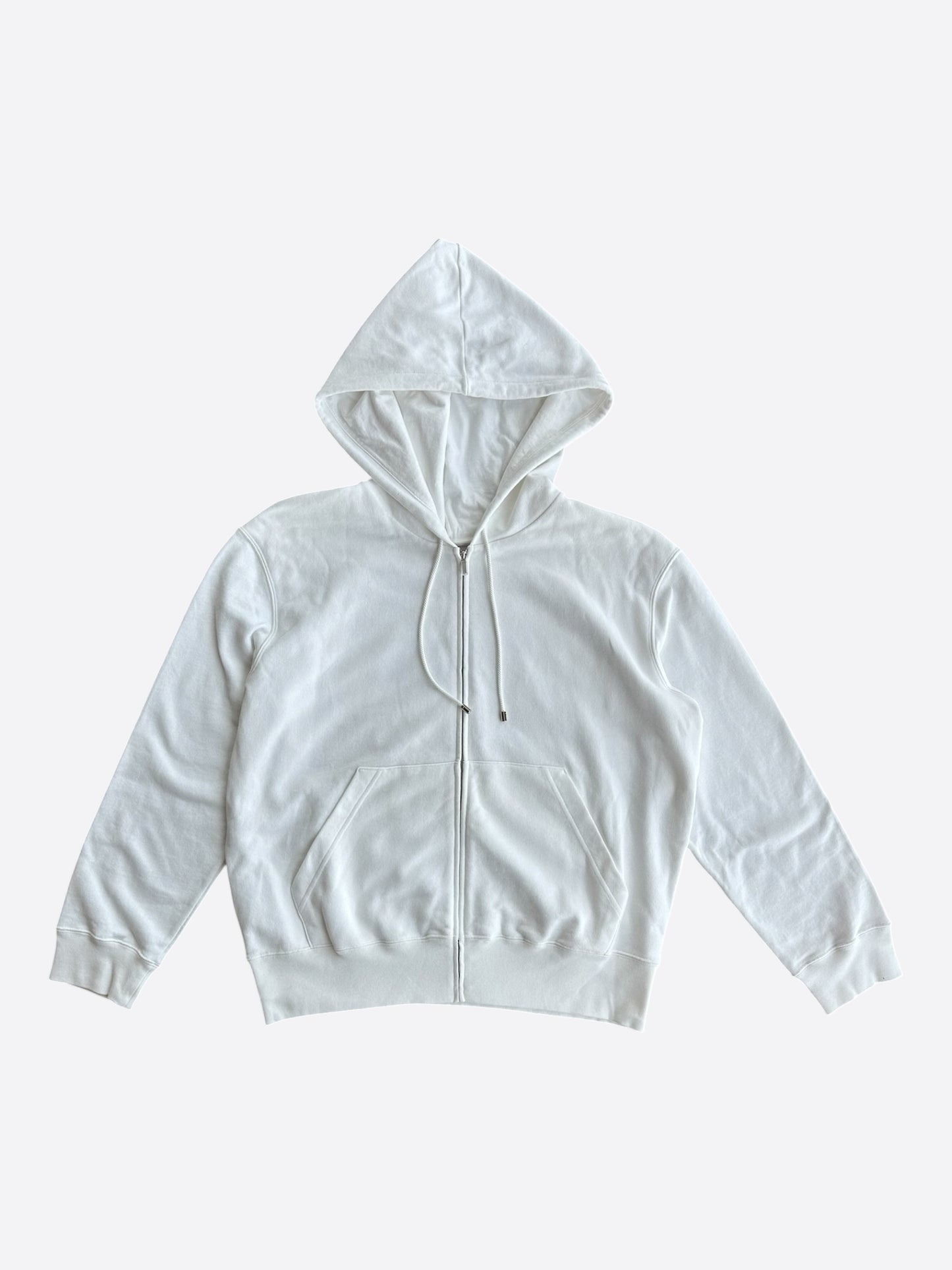 Chanel White & Black Graffiti Graphic Zip Up Hoodie