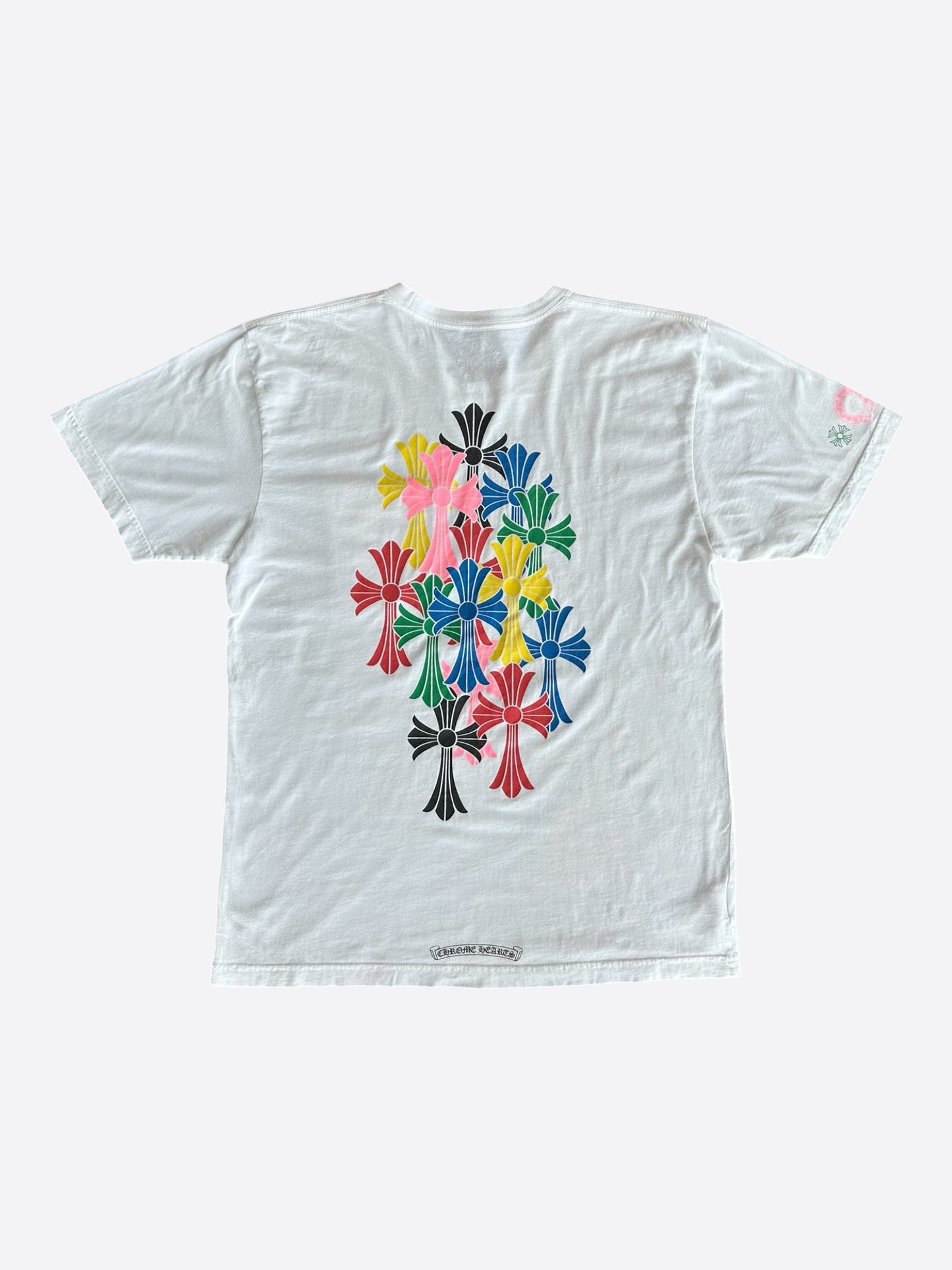 Chrome Hearts White Multicolor Cross T-Shirt