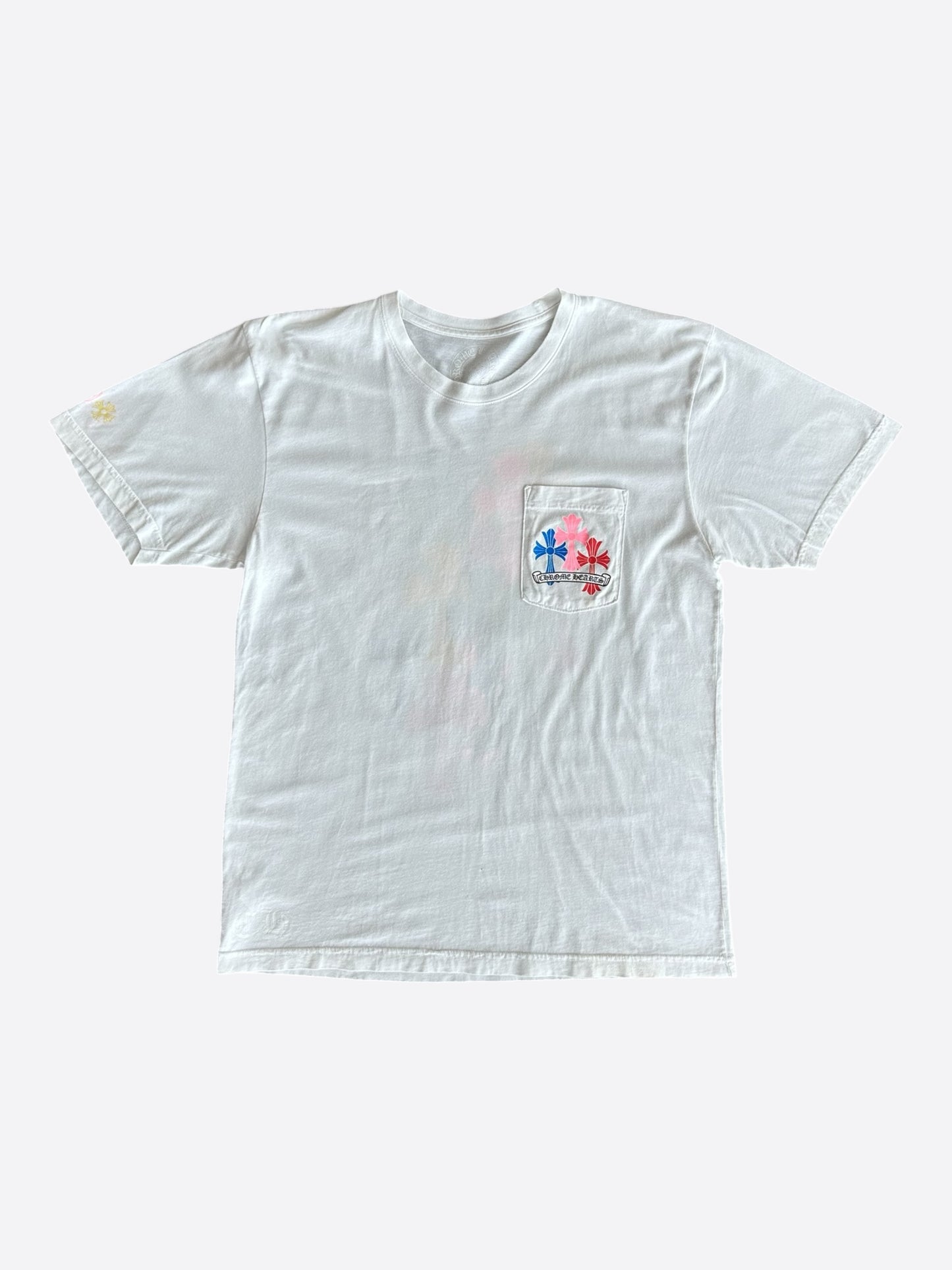 Chrome Hearts White Multicolor Cross T-Shirt