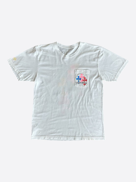 Chrome Hearts White Multicolor Cross T-Shirt