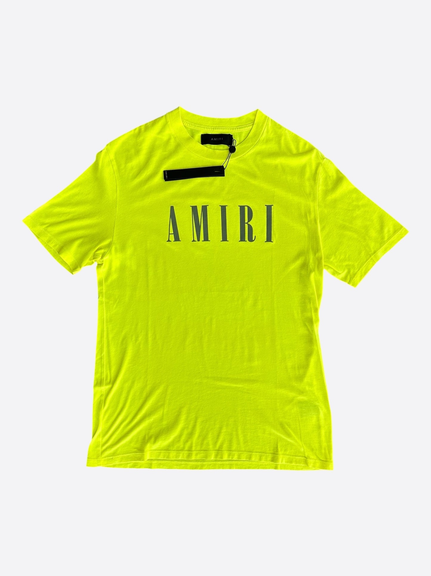Amiri Lime & Black Core Logo T-Shirt