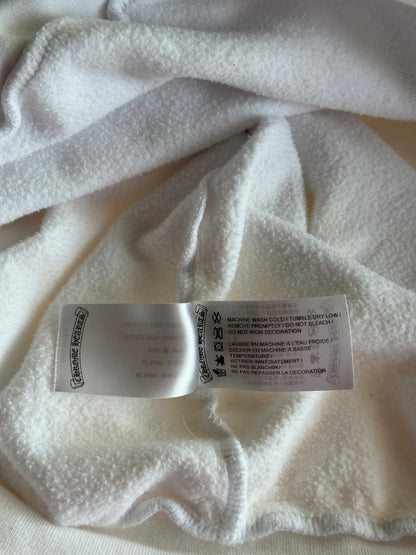 Chrome Hearts White & Black Script Logo Hoodie